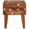 vidaXL Table d'appoint Marron 40 x 32 x 46 cm Bois Recyclé Solide