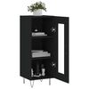 vidaXL Buffet Noir 34,5x34x90 cm Bois d'ing&eacute;nierie