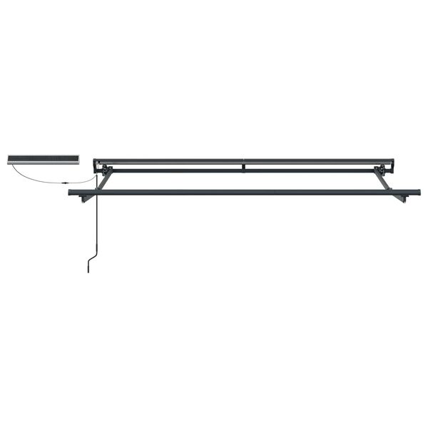 vidaXL Auvent r&eacute;tractable &eacute;lectrique Anthracite et blanc 2,5 x 2 m