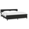 vidaXL Sommier &agrave; lattes de lit avec matelas noir 200x220 cm velours