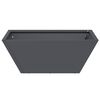 vidaXL Cache-pot de jardin 5 pcs Anthracite 40 x 40 x 15 cm