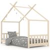 vidaXL Cadre de lit d'enfant Bois de pin massif 80x160 cm