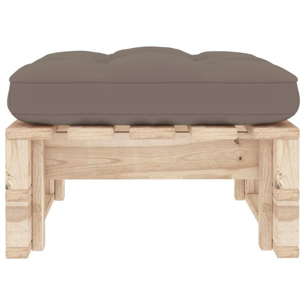 vidaXL Pouf palette de jardin bois de pin impr&eacute;gn&eacute;