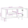 vidaXL Unites TV avec &eacute;tag&egrave;re Bois d'Acacia Massif 80 x 31,5 x 46 cm