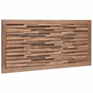 vidaXL T&ecirc;te de lit Naturel Bois de teck massif