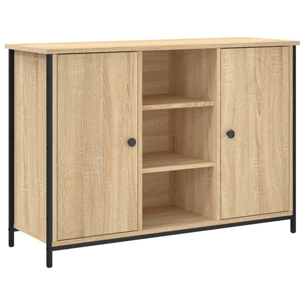 vidaXL Buffet chêne sonoma 100x35x70 cm bois d'ingénierie