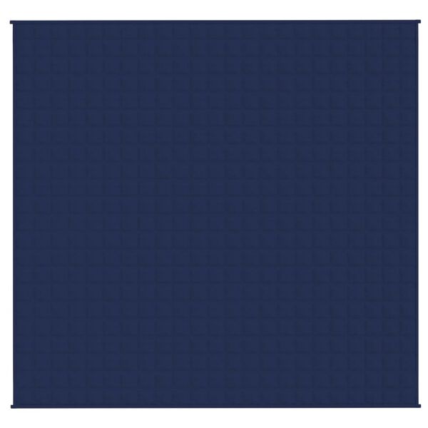 vidaXL Couverture lestée Bleu 220x235 cm 11 kg Tissu