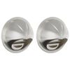 vidaXL Couvre-vent Air 2 pc Argent 100 mm Acier inoxydable