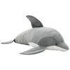 vidaXL dauphin en peluche Gris