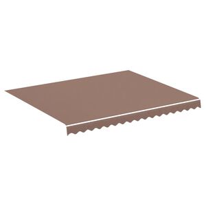 vidaXL Tissu de remplacement pour auvent marron 280x245 cm polyester
