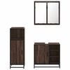 vidaXL Ensemble de meubles de salle de bain 3 pcs Chêne marron