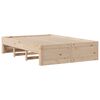vidaXL Cadre de lit sans matelas avec tiroirs 150x200 cm bois de pin