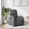 vidaXL Fauteuil inclinable en tissu gris fonc&eacute;