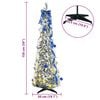 vidaXL Sapin de No&euml;l artificiel avec 100 LED Blanc 150 cm PVC