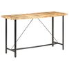 vidaXL Table de bar 180x70x107 cm Bois de manguier brut