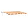 vidaXL Auvent r&eacute;tractable Jaune et Orange 500 &times; 350 cm