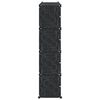vidaXL Cubes de rangement 12 pcs avec portes noir PP