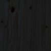 vidaXL Repose-pied de jardin 120x80 cm noir bois de pin massif