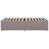vidaXL Cadre de lit sans matelas taupe 80x200 cm tissu