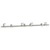 vidaXL Kit fixation porte coulissante 183 cm Acier inoxydable Argent&eacute;