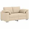 vidaXL Canapé Crème 160 x 77 x 82 cm tissu
