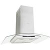 vidaXL Hotte &icirc;lot avec &eacute;cran tactile LCD et capteur 90 cm 756 m&sup3;/h LED