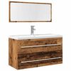 vidaXL Ensemble de meubles salle de bain 2 pcs bois d'ing&eacute;nierie