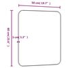 vidaXL Miroir mural Dor&eacute; 50x60 cm Rectangulaire