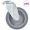 vidaXL 24 pcs Roulettes pivotantes &agrave; trou de boulon 100 mm
