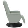 vidaXL Fauteuil inclinable de massage repose-pied gris clair velours
