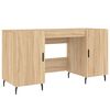 vidaXL Bureau ch&ecirc;ne sonoma 140x50x75 cm bois d'ing&eacute;nierie