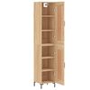 vidaXL Buffet haut Chêne sonoma 34,5x34x180 cm Bois d'ingénierie