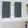 vidaXL Rideaux occultants 2 pcs Gris clair 140 x 140 cm Velours
