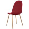 vidaXL Chaises à manger lot de 2 rouge bordeaux tissu