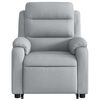 vidaXL Fauteuil inclinable &eacute;lectrique gris clair tissu
