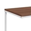 vidaXL Table d'appoint Blanc 55x35x66 cm Bois d'ing&eacute;nierie