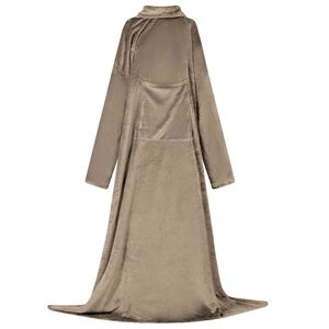 vidaXL Sweat à capuche couverture Camel Flanelle