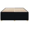 vidaXL Cadre de lit sans matelas noir 140x200 cm tissu