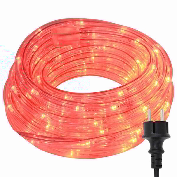 vidaXL Lumi&egrave;re en corde avec 120 LED Rouge 5 m PVC