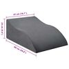 vidaXL Coussin pour jambes Gris 68 x 41 x 24 cm