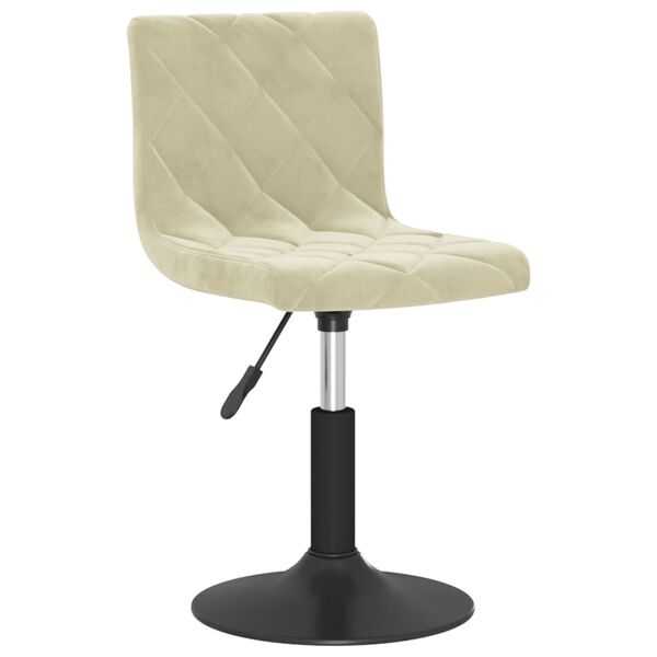 vidaXL Tabouret de bar Cr&egrave;me Velours