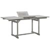 vidaXL Table &agrave; d&icirc;ner de jardin (120-170)x80x75 cm Bois d'acacia massif