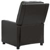 vidaXL Fauteuil de massage noir similicuir brillant