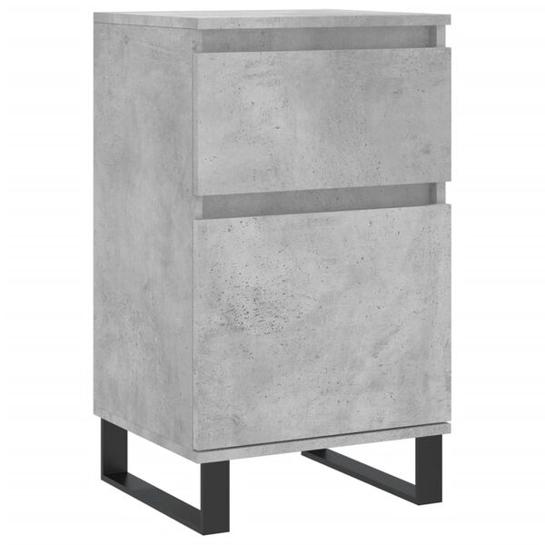 vidaXL Buffet gris b&eacute;ton 40x35x70 cm bois d'ing&eacute;nierie