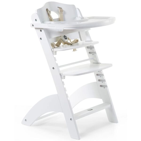 CHILDHOME Chaise haute b&eacute;b&eacute; 2 en 1 Lambda 3 Blanc