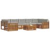vidaXL Ensemble de canap&eacute;s d'ext&eacute;rieur 8 pcs Gris Naturel et Clair