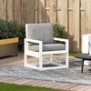 vidaXL Chaise de jardin blanc 57,5x63x76 cm bois de pin massif