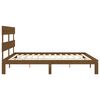 vidaXL Cadre de lit sans matelas marron miel 200x200cm bois pin massif