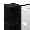 vidaXL Armoire Miroir Ch&ecirc;ne noir 70 x 16,5 x 60 cm Bois d'ing&eacute;nierie