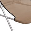 vidaXL Chaises plage pliantes lot de 2 textil&egrave;ne acier enduit poudre